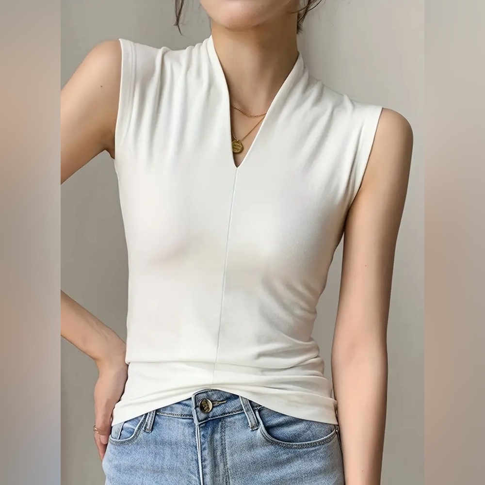 Vince Camuto - Summer Sleeveless White Blouse
